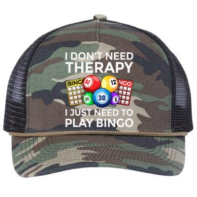 Cute Bingo Design For Wo Casino Gambling Bingo Lovers Retro Rope Trucker Hat Cap