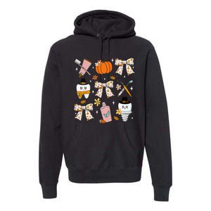 Coquette Bow Dental Squad Fall Autumn Dentist Assistant Premium Hoodie