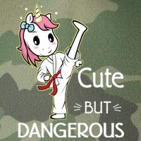 Cute But Dangerous Funny Karate Taekwondo Legacy Tie Dye Trucker Hat