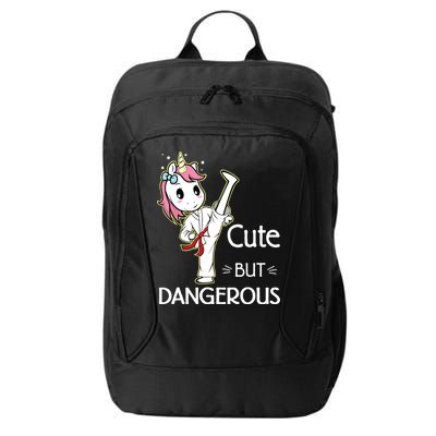 Cute But Dangerous Funny Karate Taekwondo City Backpack