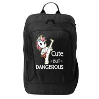 Cute But Dangerous Funny Karate Taekwondo City Backpack