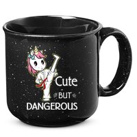 Cute But Dangerous Funny Karate Taekwondo 15oz Campfire Ceramic Mug
