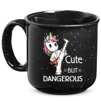 Cute But Dangerous Funny Karate Taekwondo 15oz Campfire Ceramic Mug