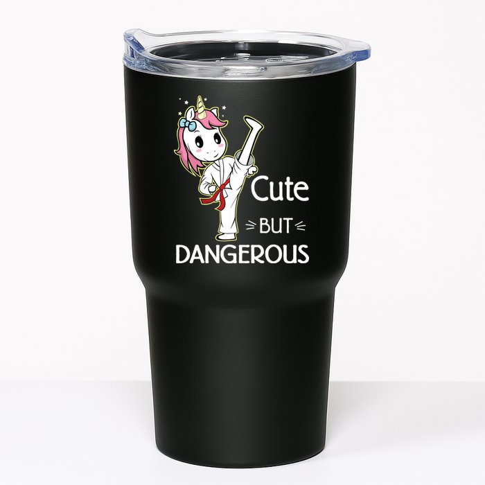 Cute But Dangerous Funny Karate Taekwondo Tumbler