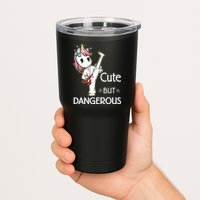 Cute But Dangerous Funny Karate Taekwondo Tumbler