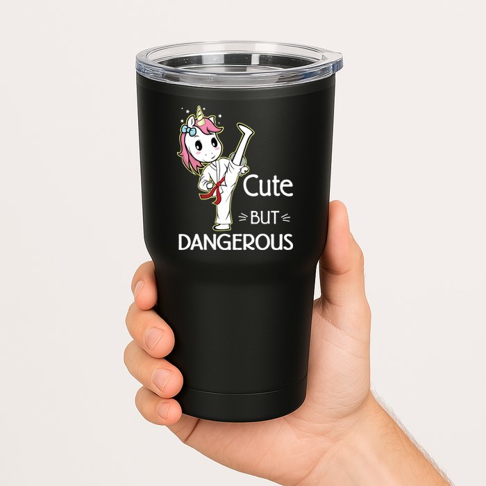 Cute But Dangerous Funny Karate Taekwondo Tumbler