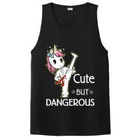 Cute But Dangerous Funny Karate Taekwondo PosiCharge Competitor Tank
