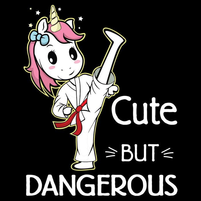 Cute But Dangerous Funny Karate Taekwondo PosiCharge Competitor Tank
