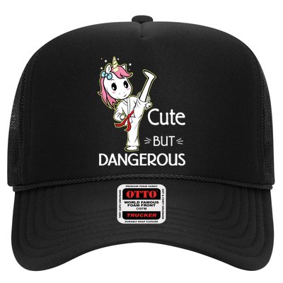 Cute But Dangerous Funny Karate Taekwondo Trucker Hat
