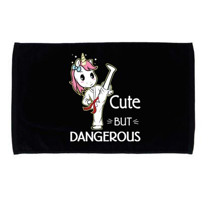 Cute But Dangerous Funny Karate Taekwondo Microfiber Hand Towel
