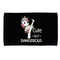 Cute But Dangerous Funny Karate Taekwondo Microfiber Hand Towel