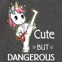Cute But Dangerous Funny Karate Taekwondo Vector Backpack