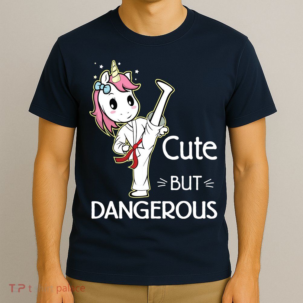 Cute But Dangerous Funny Karate Taekwondo T-Shirt