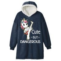Cute But Dangerous Funny Karate Taekwondo Hooded Wearable Blanket