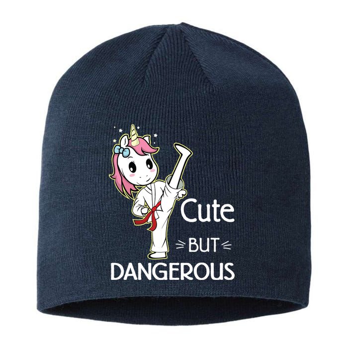 Cute But Dangerous Funny Karate Taekwondo Sustainable Beanie