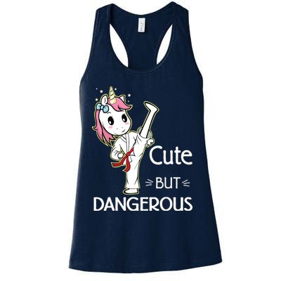 Cute But Dangerous Funny Karate Taekwondo Womens Tank Top