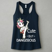 Cute But Dangerous Funny Karate Taekwondo Womens Tank Top