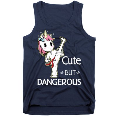 Cute But Dangerous Funny Karate Taekwondo Tank Top