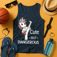 Cute But Dangerous Funny Karate Taekwondo Tank Top