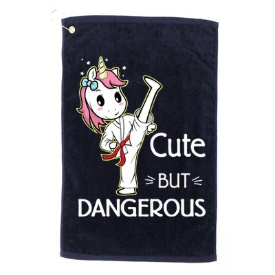 Cute But Dangerous Funny Karate Taekwondo Golf Towel