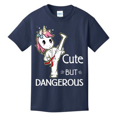 Cute But Dangerous Funny Karate Taekwondo Kids T-Shirt