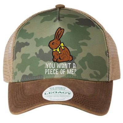 Chocolate Bunny Do You Want Piece Of Me Easter Rabbit  Legacy Tie Dye Trucker Hat