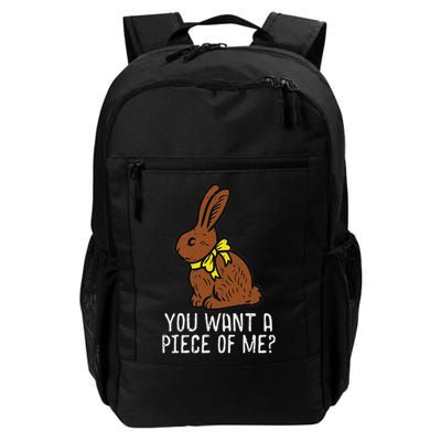 Chocolate Bunny Do You Want Piece Of Me Easter Rabbit  Backpack