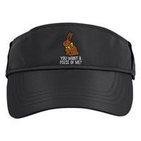Chocolate Bunny Do You Want Piece Of Me Easter Rabbit  Adult Drive Performance Visor