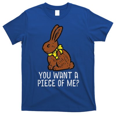 Chocolate Bunny Do You Want Piece Of Me Easter Rabbit  T-Shirt