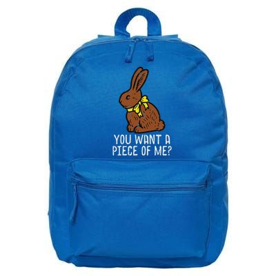 Chocolate Bunny Do You Want Piece Of Me Easter Rabbit  16 in Basic Backpack