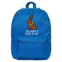 Chocolate Bunny Do You Want Piece Of Me Easter Rabbit  16 in Basic Backpack