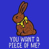 Chocolate Bunny Do You Want Piece Of Me Easter Rabbit  Poster