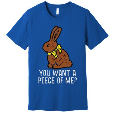 Chocolate Bunny Do You Want Piece Of Me Easter Rabbit  Premium T-Shirt