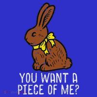 Chocolate Bunny Do You Want Piece Of Me Easter Rabbit  Baby Bodysuit