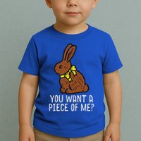 Chocolate Bunny Do You Want Piece Of Me Easter Rabbit  Toddler T-Shirt