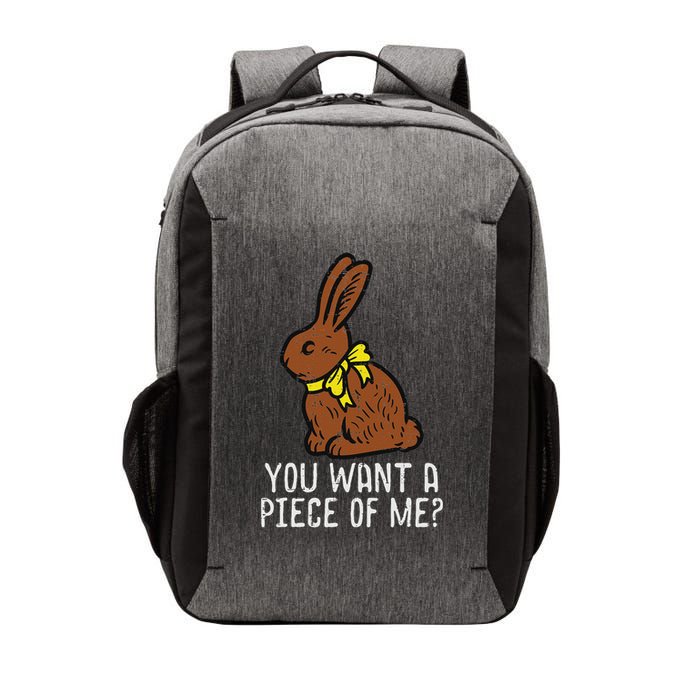 Chocolate Bunny Do You Want Piece Of Me Easter Rabbit  Vector Backpack