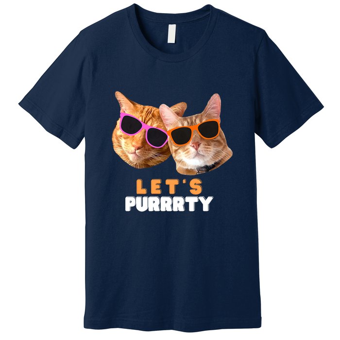 Cat Bachelorette Design Orange Cats Premium T-Shirt