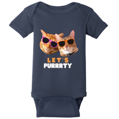 Cat Bachelorette Design Orange Cats Baby Bodysuit