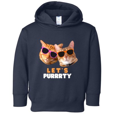 Cat Bachelorette Design Orange Cats Toddler Hoodie