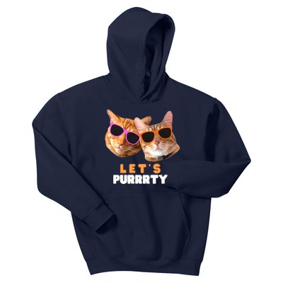 Cat Bachelorette Design Orange Cats Kids Hoodie