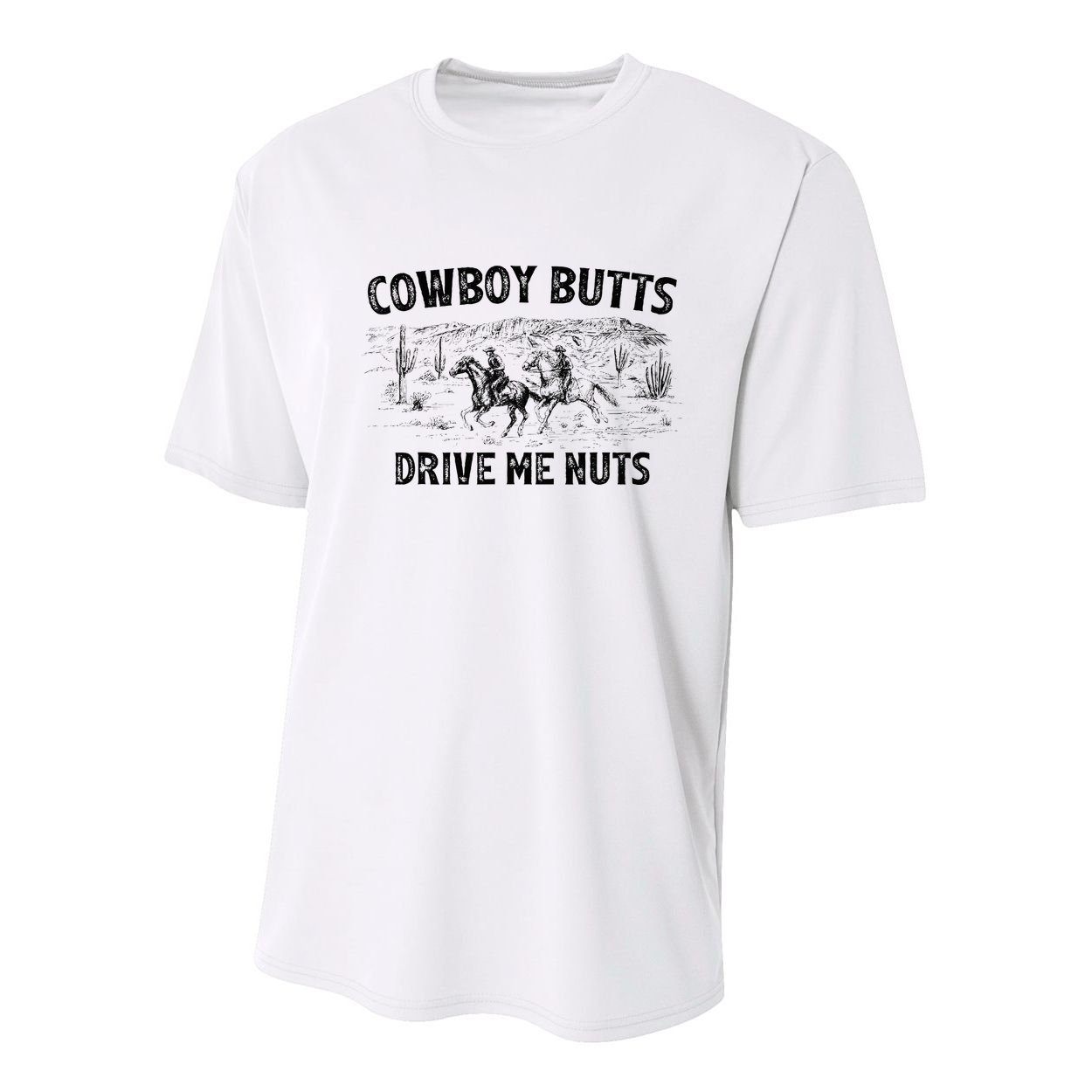 Cowboy Butts Drive Me Nuts Horse Ride Western Rodeo Country Youth Performance Sprint T-Shirt