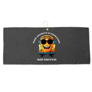 Coolest Bus Driver Large Microfiber Waffle Golf Towel