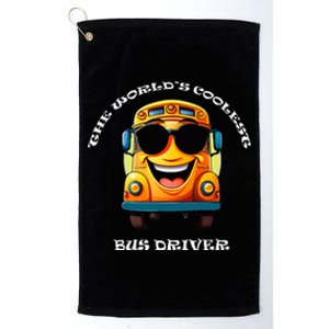 Coolest Bus Driver Platinum Collection Golf Towel