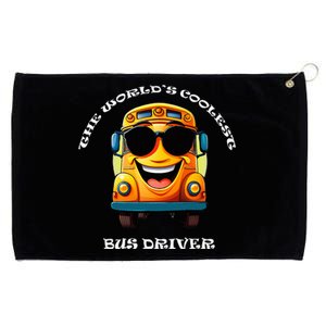 Coolest Bus Driver Grommeted Golf Towel