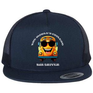 Coolest Bus Driver Flat Bill Trucker Hat