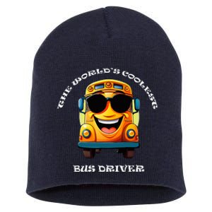 Coolest Bus Driver Short Acrylic Beanie