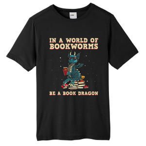 Cute Bookworm Design For Men Women Librarian Book Lover Tall Fusion ChromaSoft Performance T-Shirt