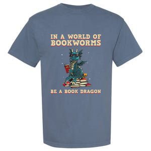 Cute Bookworm Design For Men Women Librarian Book Lover Garment-Dyed Heavyweight T-Shirt