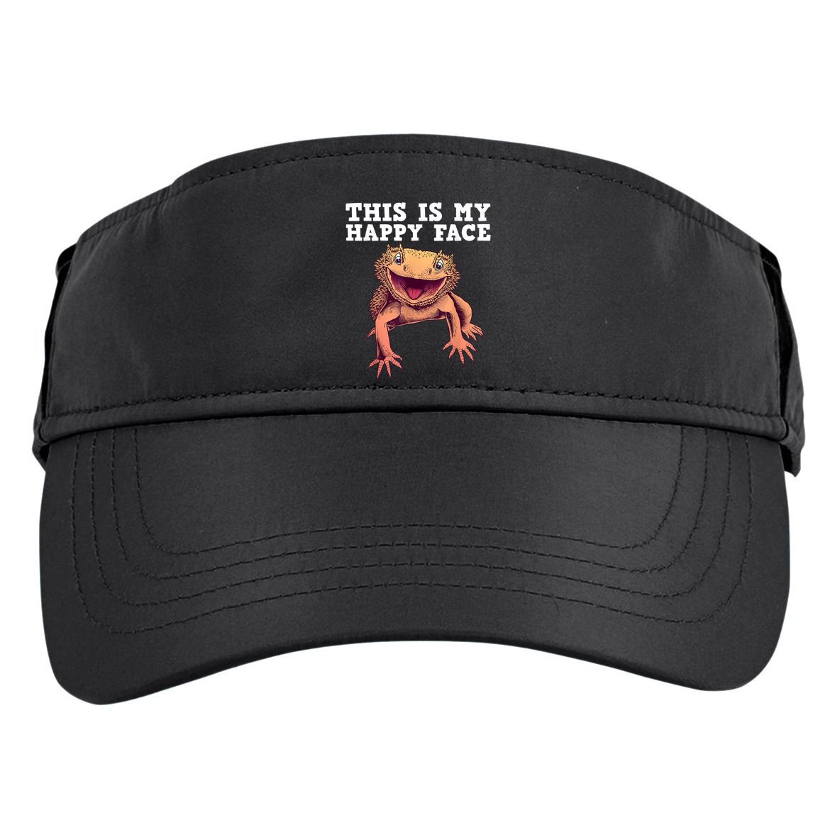 Cute Bearded Dragon For Women Reptile Lizard Pet Lover Adult Drive Performance Visor