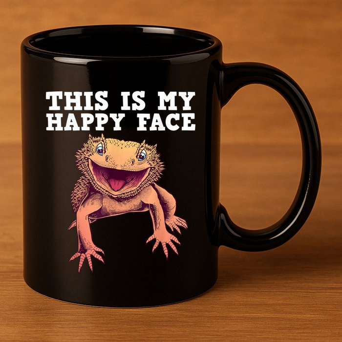 Cute Bearded Dragon For Women Reptile Lizard Pet Lover 11oz C Handle Ceramic Mug